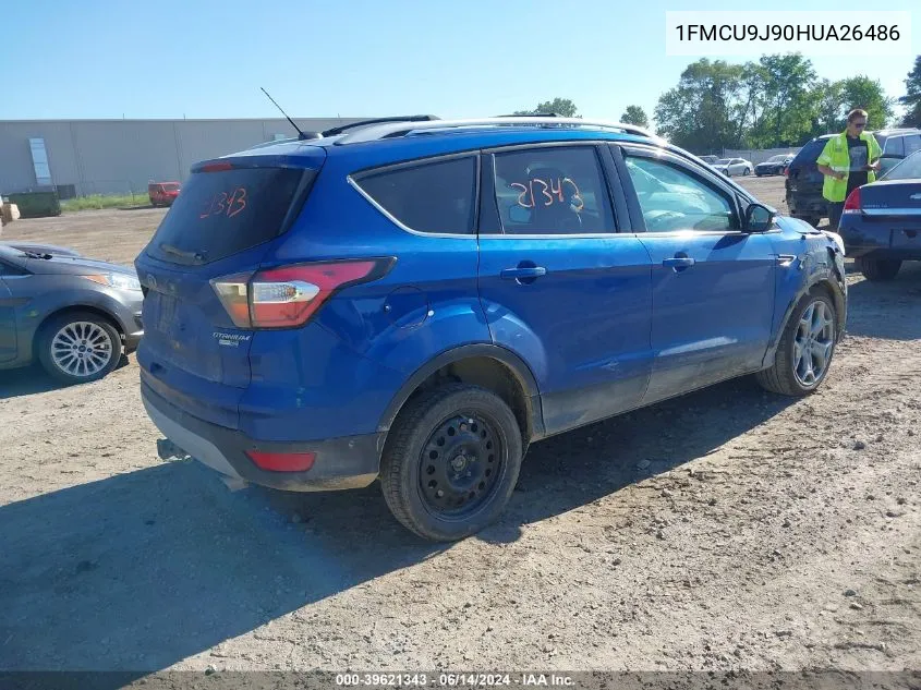 1FMCU9J90HUA26486 2017 Ford Escape Titanium