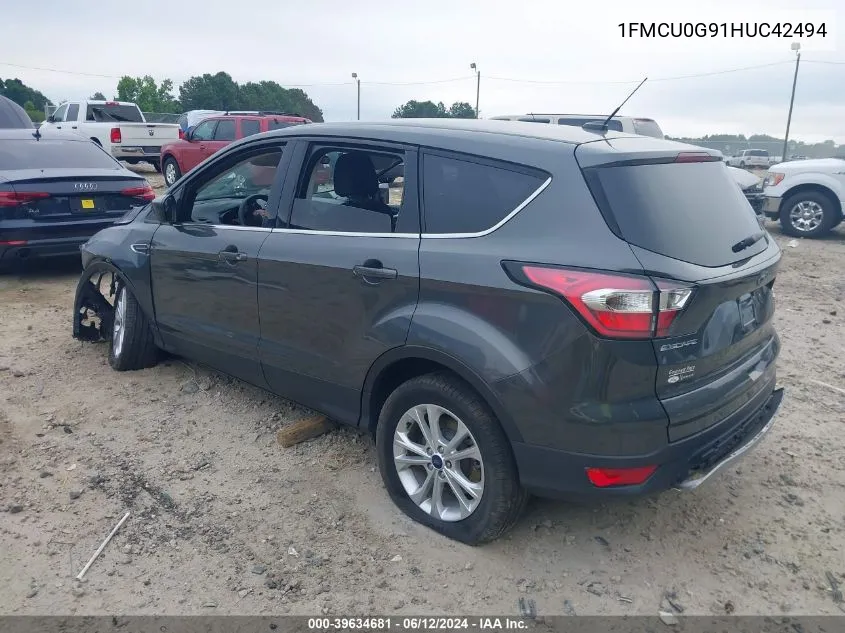 1FMCU0G91HUC42494 2017 Ford Escape Se