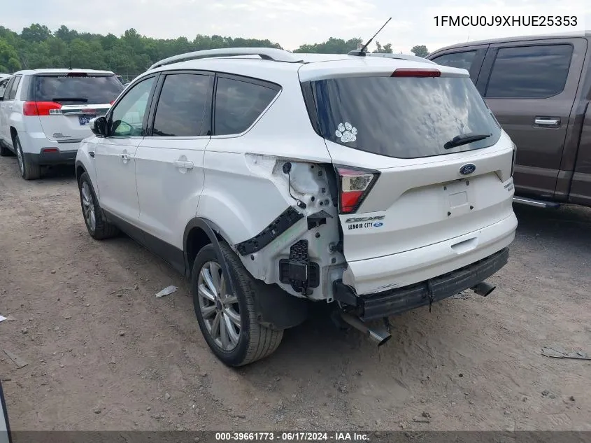 1FMCU0J9XHUE25353 2017 Ford Escape Titanium