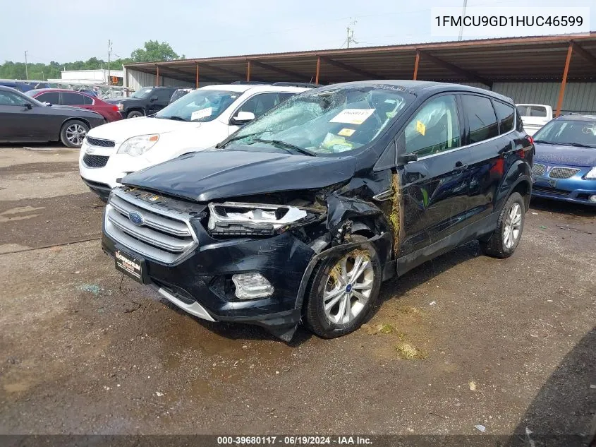 2017 Ford Escape Se VIN: 1FMCU9GD1HUC46599 Lot: 39680117