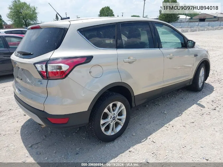 2017 Ford Escape Se VIN: 1FMCU9G97HUB94018 Lot: 39698694