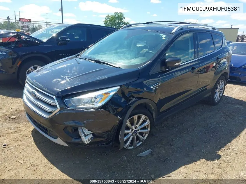 2017 Ford Escape Titanium VIN: 1FMCU0J9XHUF05381 Lot: 39753943