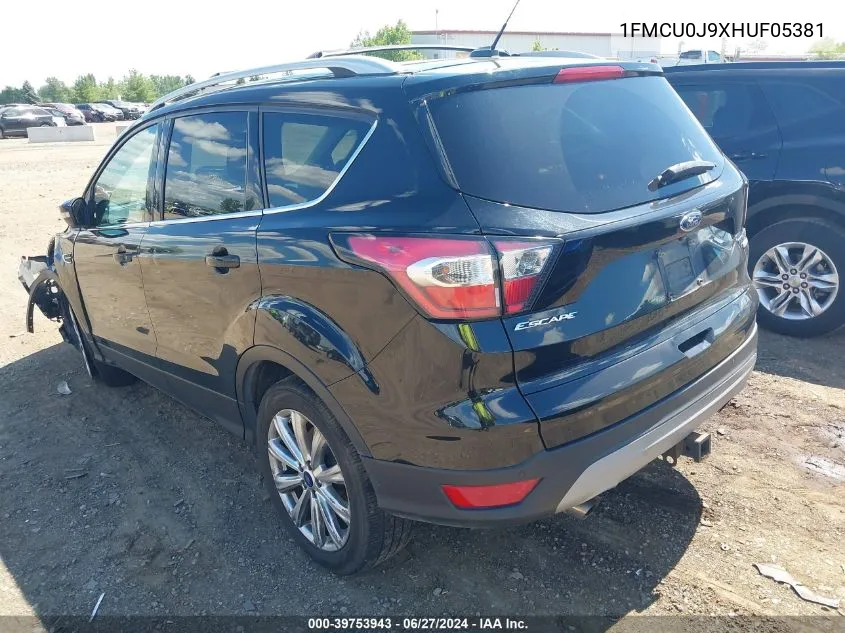 1FMCU0J9XHUF05381 2017 Ford Escape Titanium