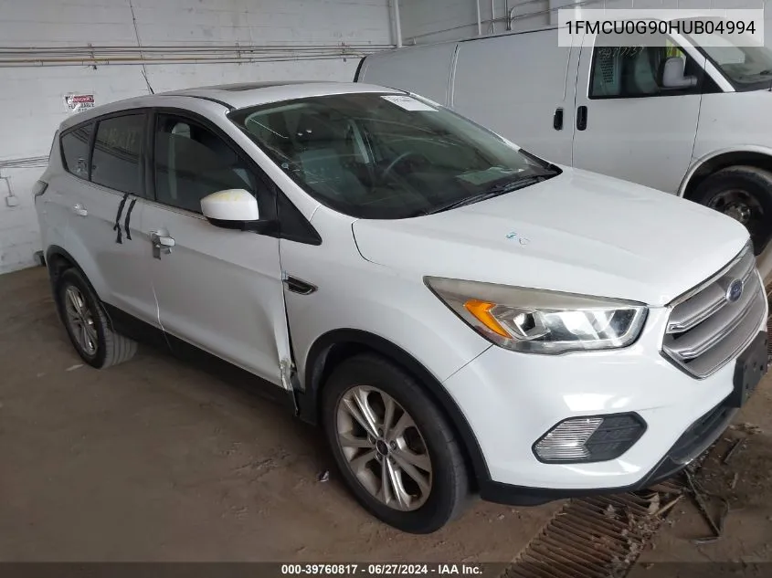 2017 Ford Escape Se VIN: 1FMCU0G90HUB04994 Lot: 39760817