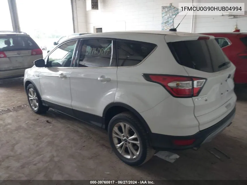 2017 Ford Escape Se VIN: 1FMCU0G90HUB04994 Lot: 39760817