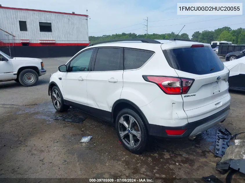 2017 Ford Escape Se VIN: 1FMCU0GD2HUC20055 Lot: 39785509