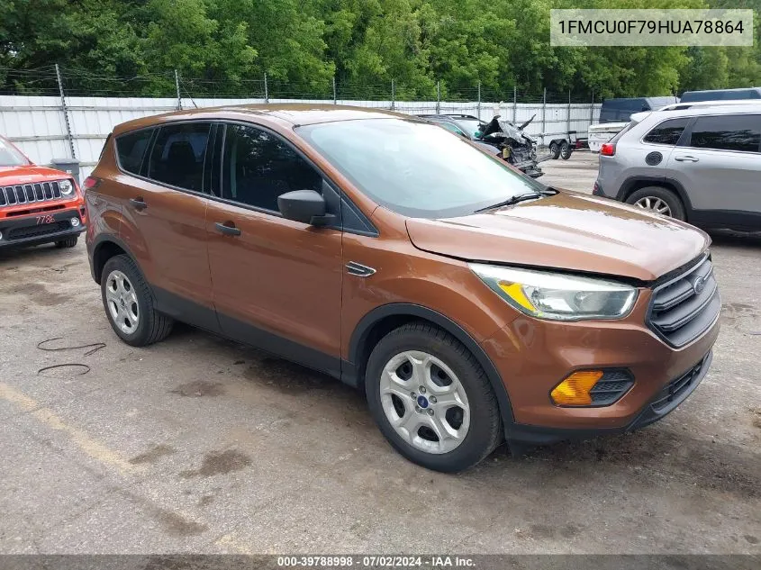 1FMCU0F79HUA78864 2017 Ford Escape S