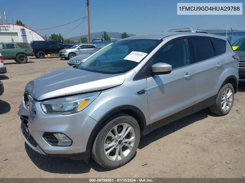 2017 Ford Escape Se VIN: 1FMCU9GD4HUA29788 Lot: 39799551