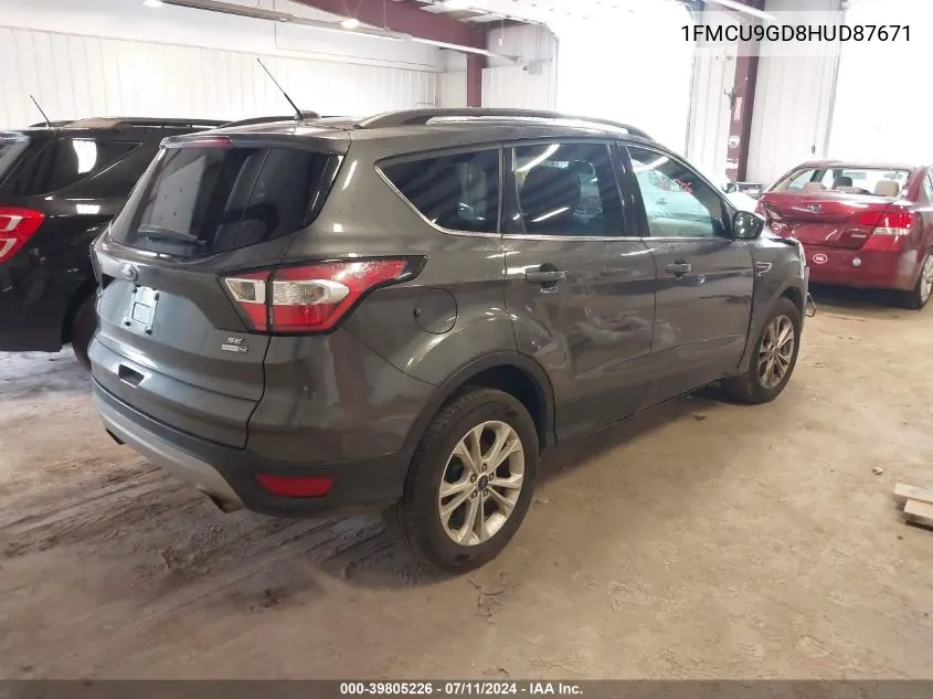 2017 Ford Escape Se VIN: 1FMCU9GD8HUD87671 Lot: 39805226