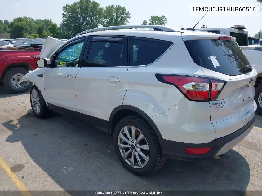 2017 Ford Escape Titanium VIN: 1FMCU0J91HUB60516 Lot: 39810777