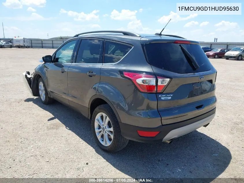 2017 Ford Escape Se VIN: 1FMCU9GD1HUD95630 Lot: 39814256