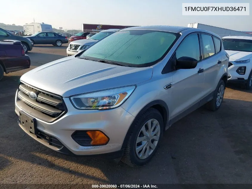 2017 Ford Escape S VIN: 1FMCU0F7XHUD36471 Lot: 39820060