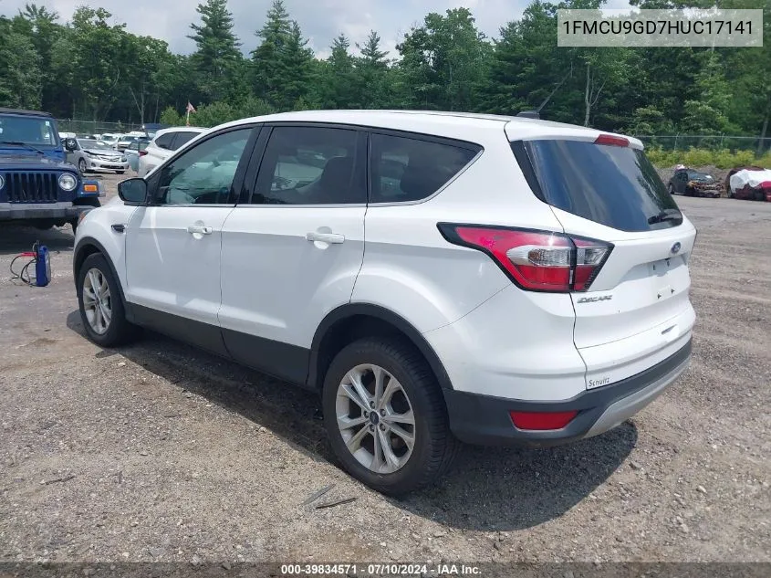 1FMCU9GD7HUC17141 2017 Ford Escape Se