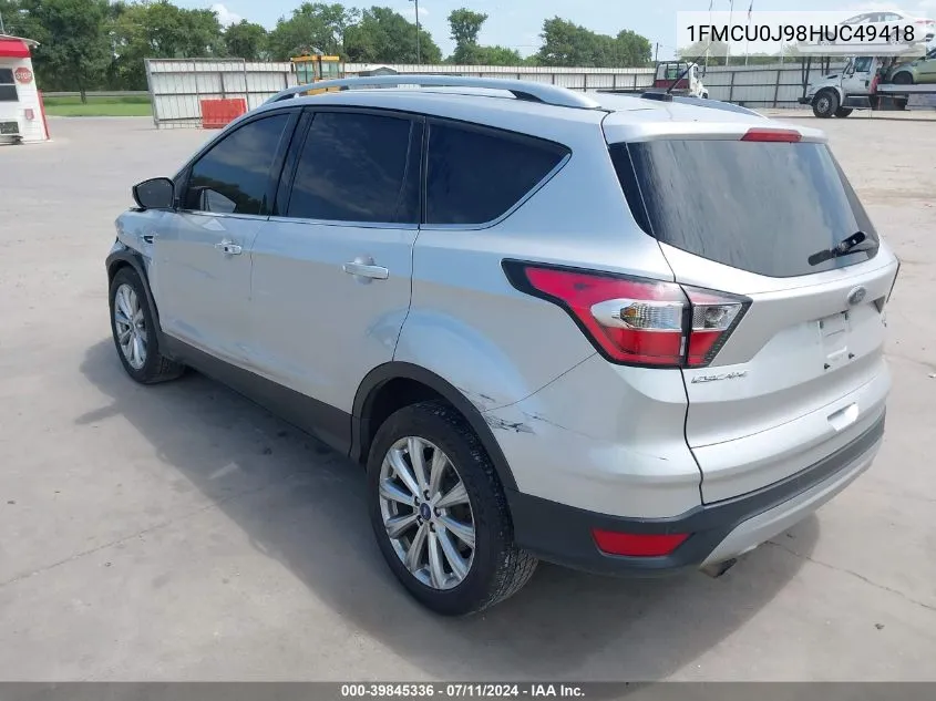 1FMCU0J98HUC49418 2017 Ford Escape Titanium