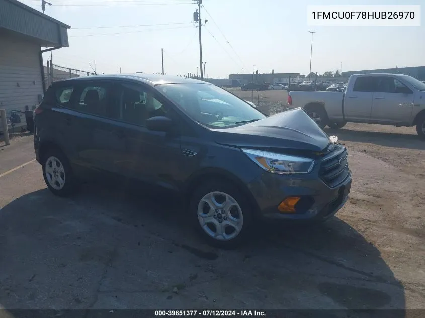 2017 Ford Escape S VIN: 1FMCU0F78HUB26970 Lot: 39851377