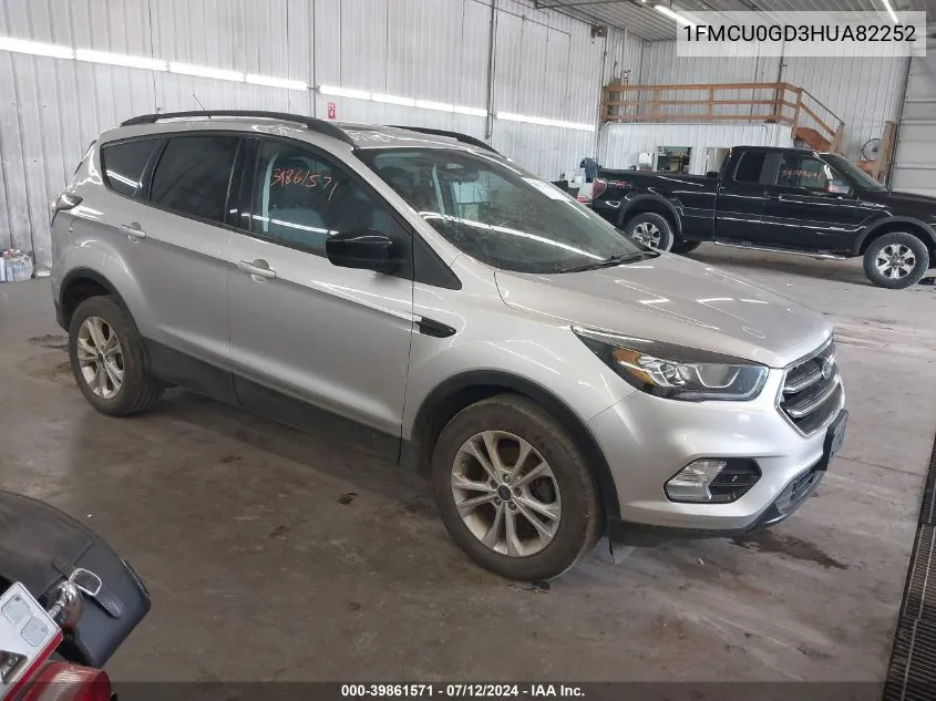 2017 Ford Escape Se VIN: 1FMCU0GD3HUA82252 Lot: 39861571