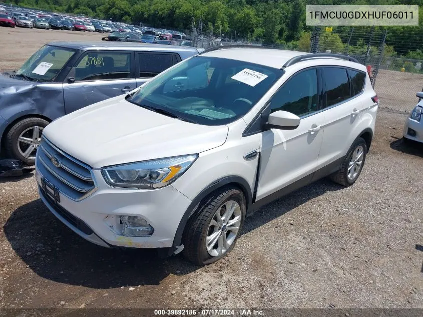 1FMCU0GDXHUF06011 2017 Ford Escape Se