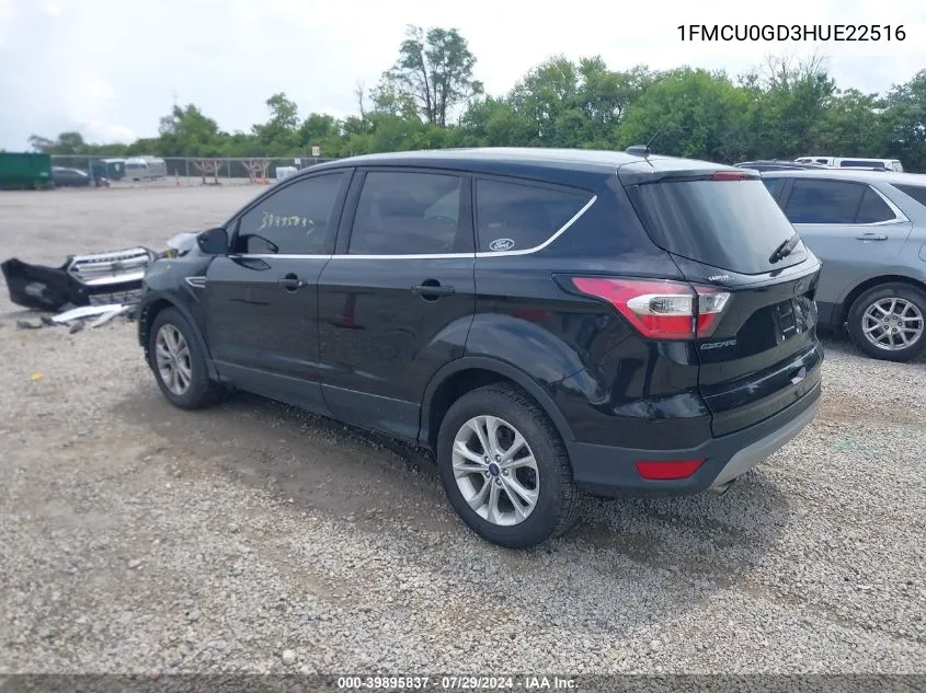 1FMCU0GD3HUE22516 2017 Ford Escape Se