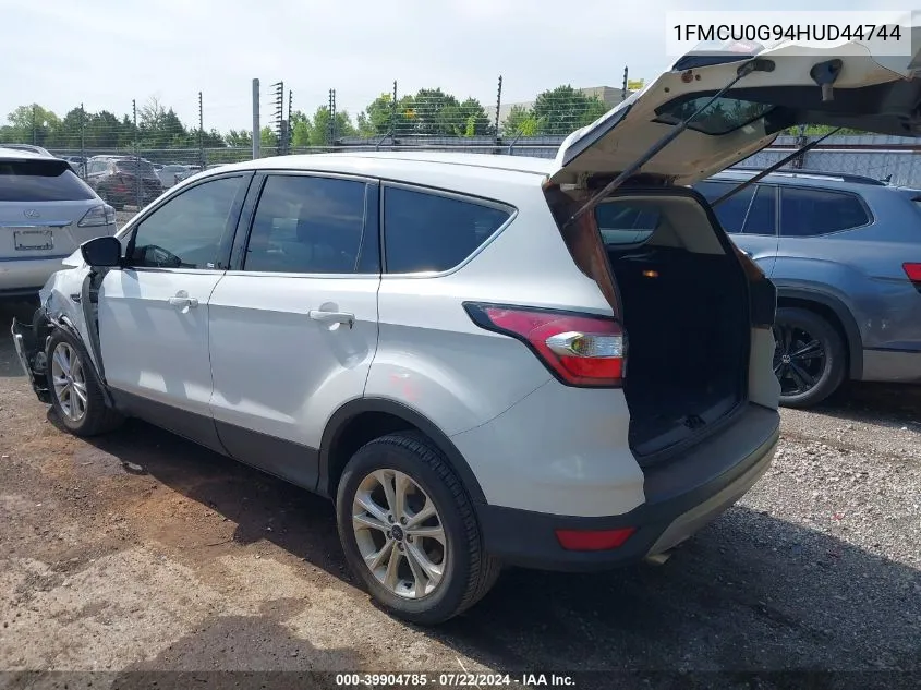 2017 Ford Escape Se VIN: 1FMCU0G94HUD44744 Lot: 39904785