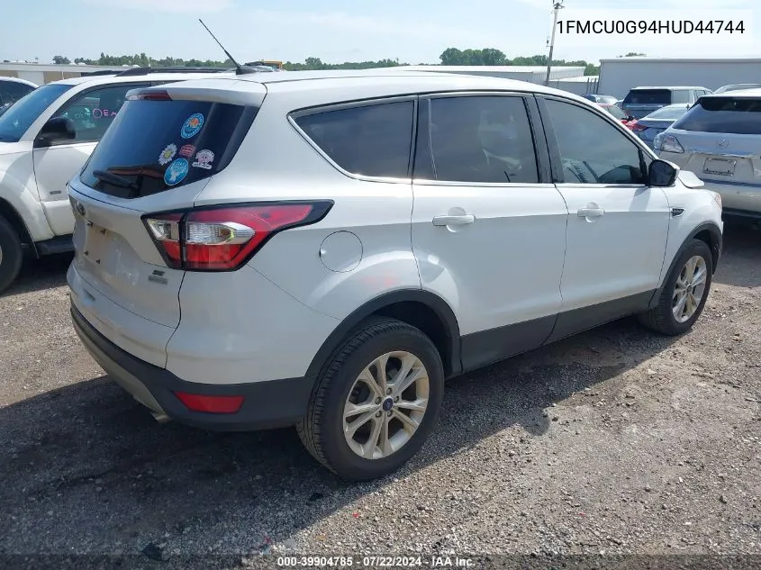 2017 Ford Escape Se VIN: 1FMCU0G94HUD44744 Lot: 39904785