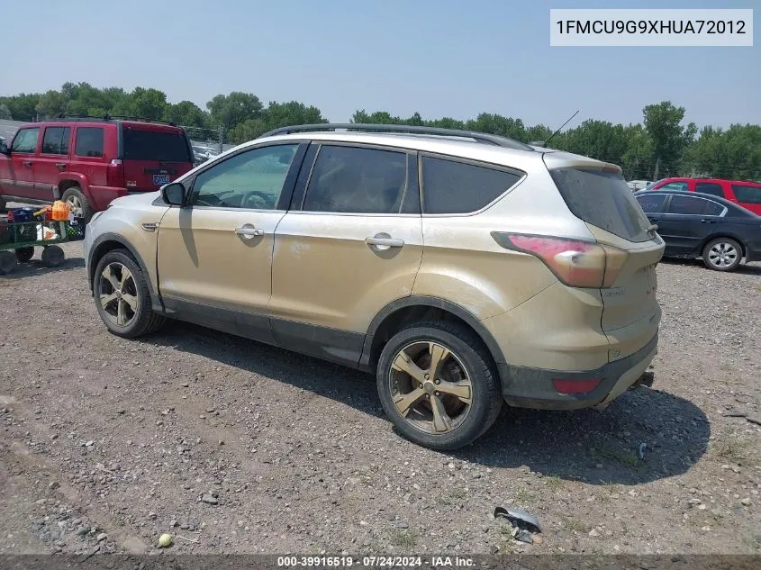 2017 Ford Escape Se VIN: 1FMCU9G9XHUA72012 Lot: 39916519