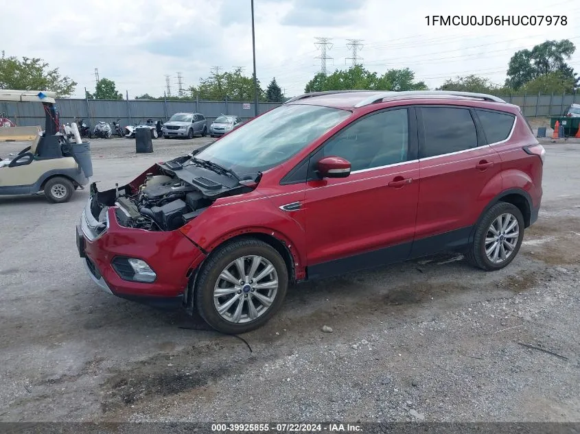 1FMCU0JD6HUC07978 2017 Ford Escape Titanium