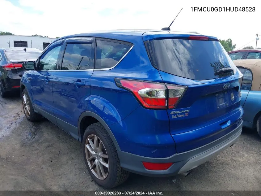 2017 Ford Escape Se VIN: 1FMCU0GD1HUD48528 Lot: 39926283