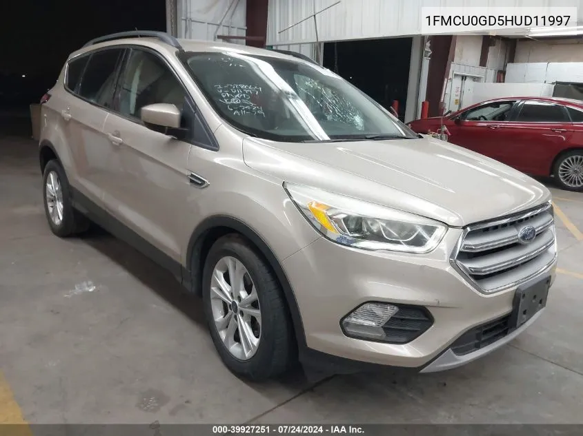 2017 Ford Escape Se VIN: 1FMCU0GD5HUD11997 Lot: 39927251