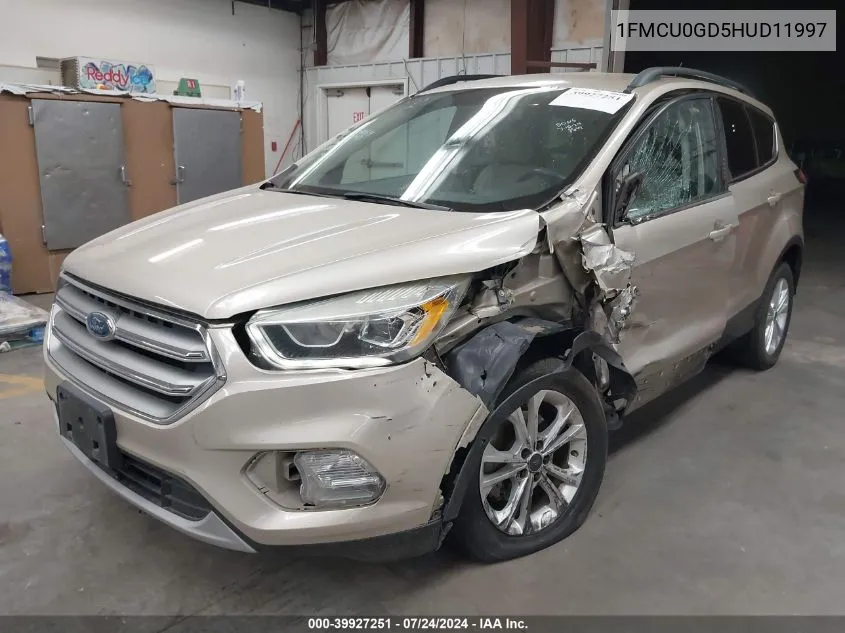 2017 Ford Escape Se VIN: 1FMCU0GD5HUD11997 Lot: 39927251