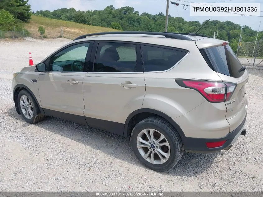 2017 Ford Escape Se VIN: 1FMCU0G92HUB01336 Lot: 39933791