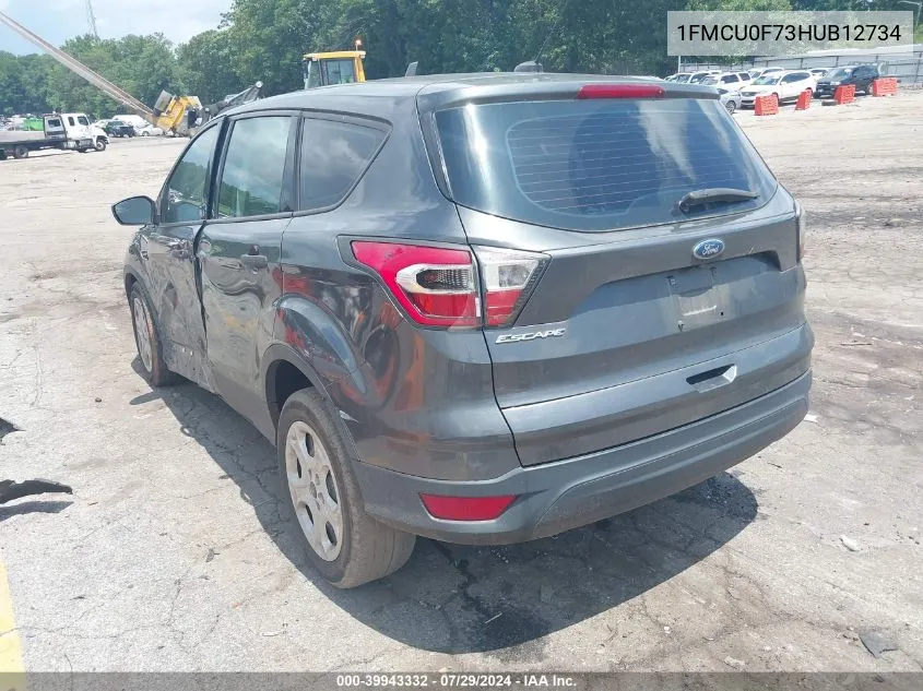 2017 Ford Escape S VIN: 1FMCU0F73HUB12734 Lot: 39943332