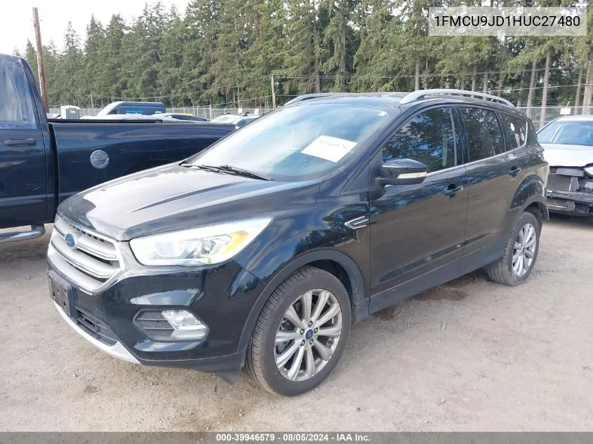 1FMCU9JD1HUC27480 2017 Ford Escape Titanium