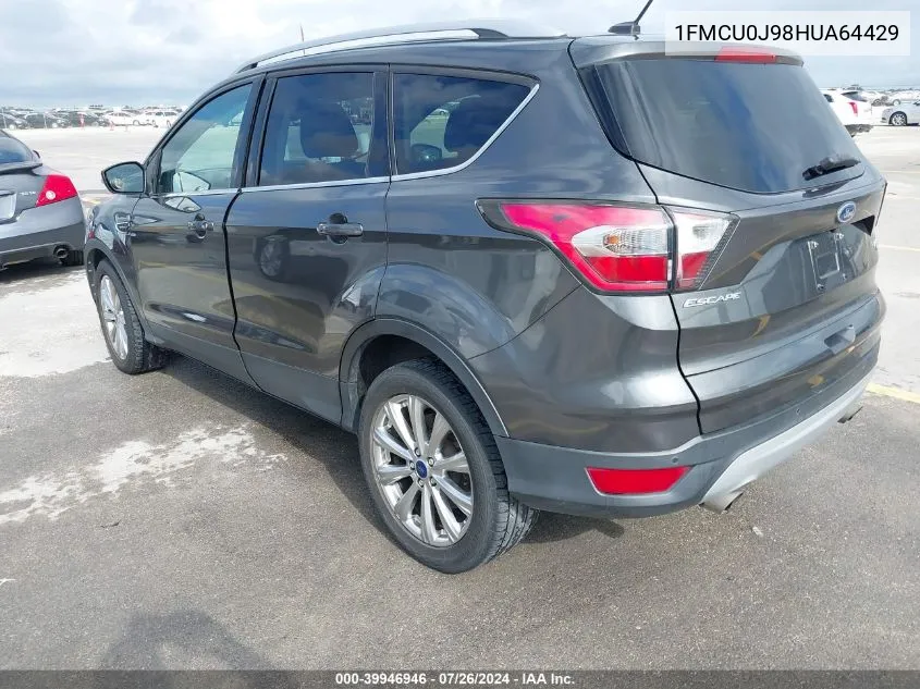 1FMCU0J98HUA64429 2017 Ford Escape Titanium