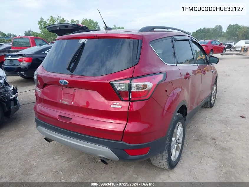 2017 Ford Escape Se VIN: 1FMCU0GD9HUE32127 Lot: 39963418