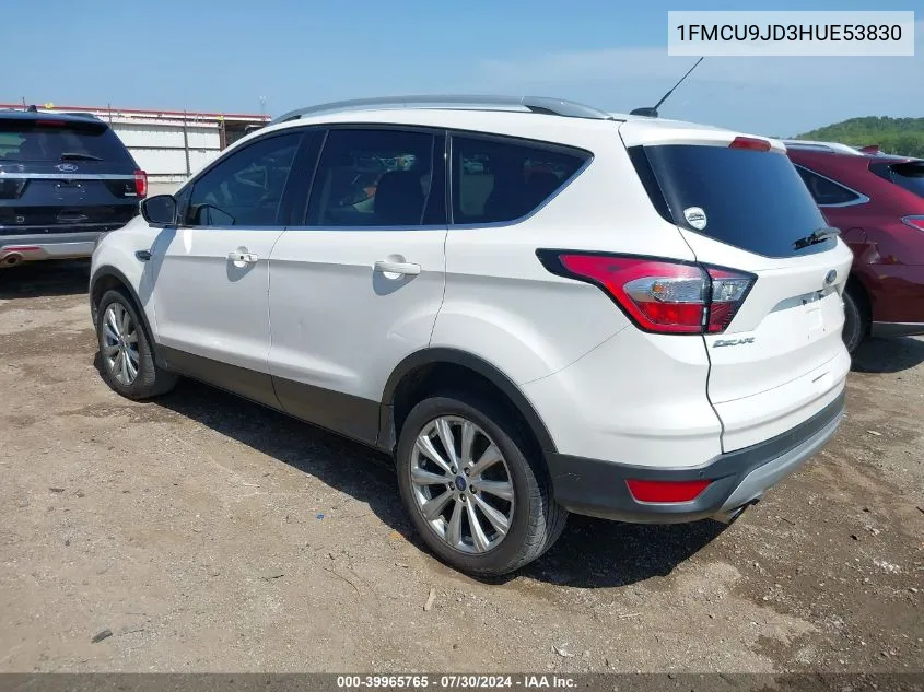 1FMCU9JD3HUE53830 2017 Ford Escape Titanium