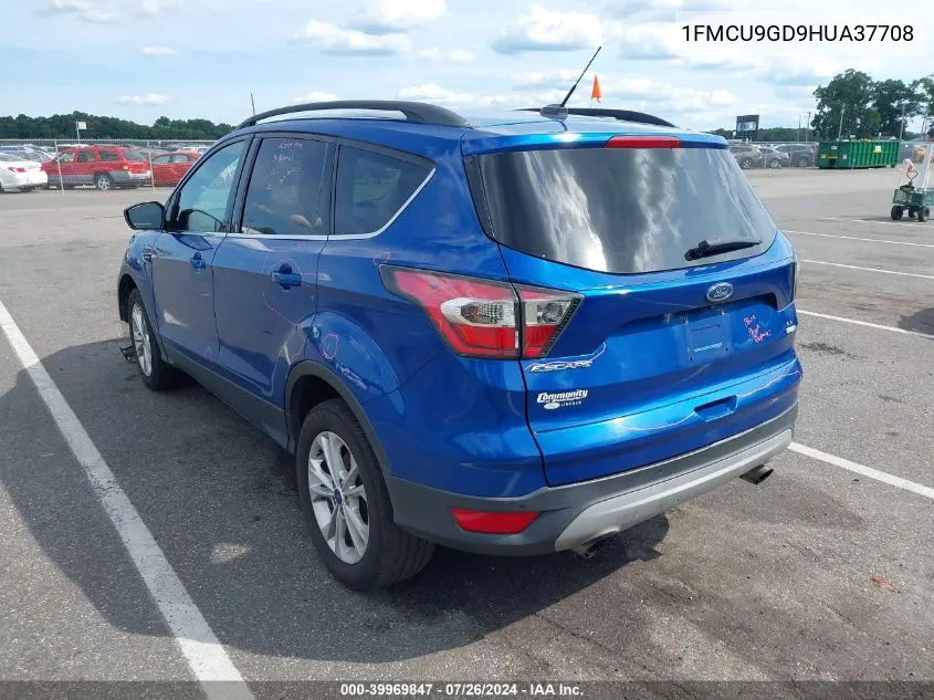 2017 Ford Escape Se VIN: 1FMCU9GD9HUA37708 Lot: 39969847