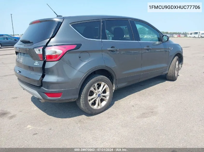 2017 Ford Escape Se VIN: 1FMCU9GDXHUC77706 Lot: 39970543