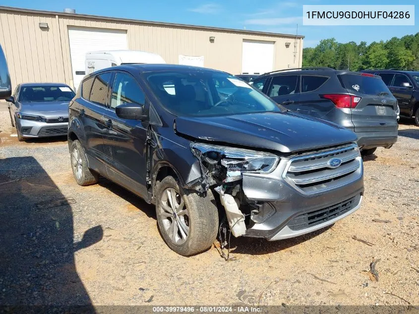 2017 Ford Escape Se VIN: 1FMCU9GD0HUF04286 Lot: 39979496