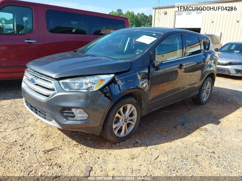 2017 Ford Escape Se VIN: 1FMCU9GD0HUF04286 Lot: 39979496