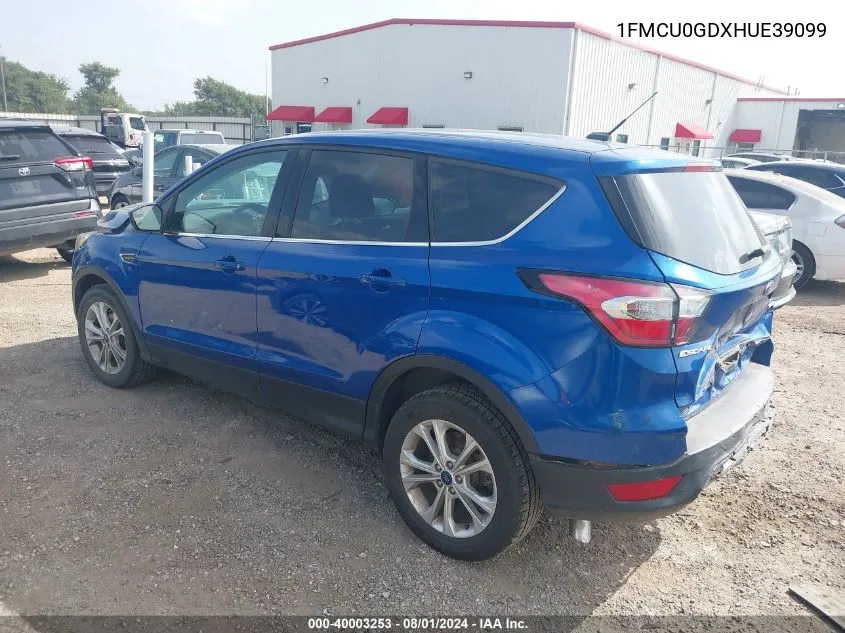 1FMCU0GDXHUE39099 2017 Ford Escape Se