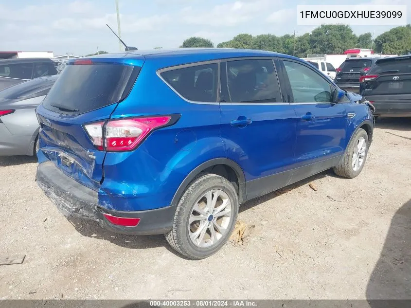 1FMCU0GDXHUE39099 2017 Ford Escape Se