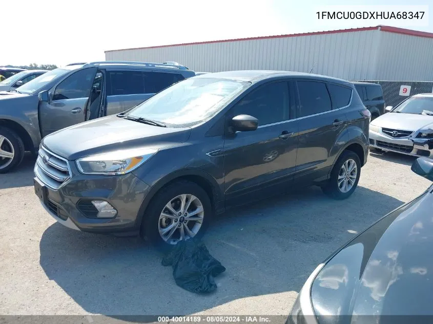 2017 Ford Escape Se VIN: 1FMCU0GDXHUA68347 Lot: 40014189