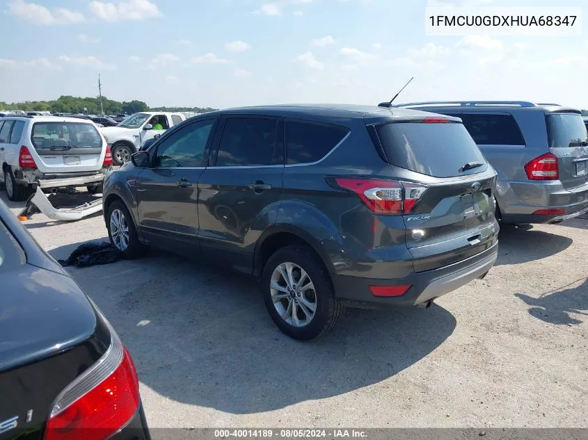 2017 Ford Escape Se VIN: 1FMCU0GDXHUA68347 Lot: 40014189