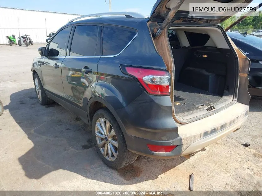 1FMCU0JD6HUD27599 2017 Ford Escape Titanium