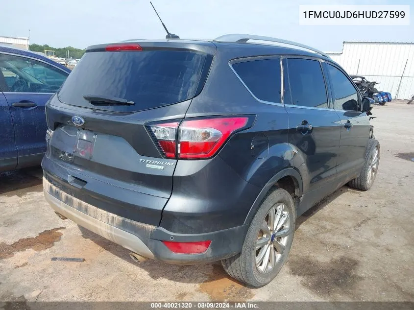 1FMCU0JD6HUD27599 2017 Ford Escape Titanium