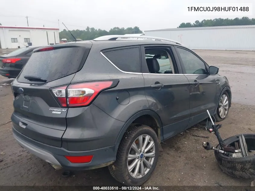 1FMCU0J98HUF01488 2017 Ford Escape Titanium