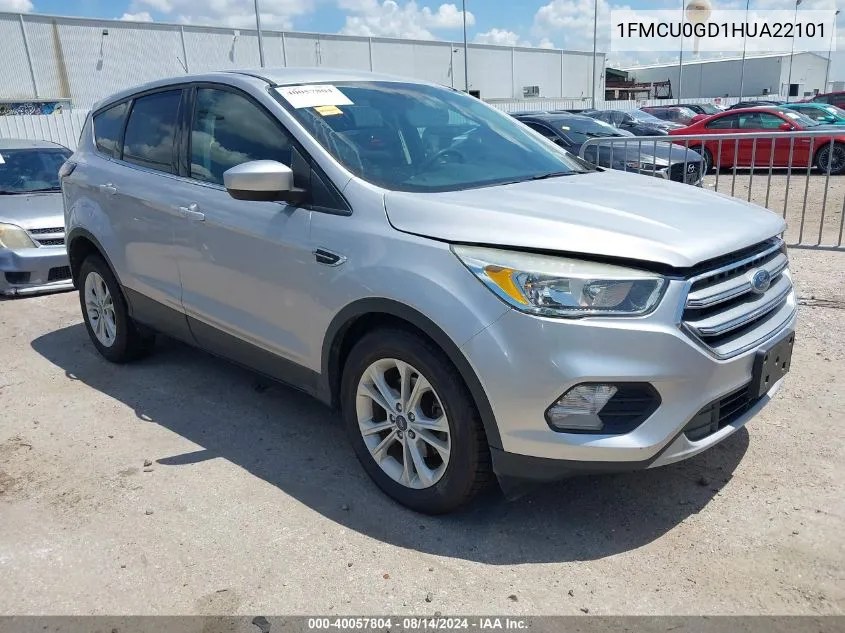 1FMCU0GD1HUA22101 2017 Ford Escape Se