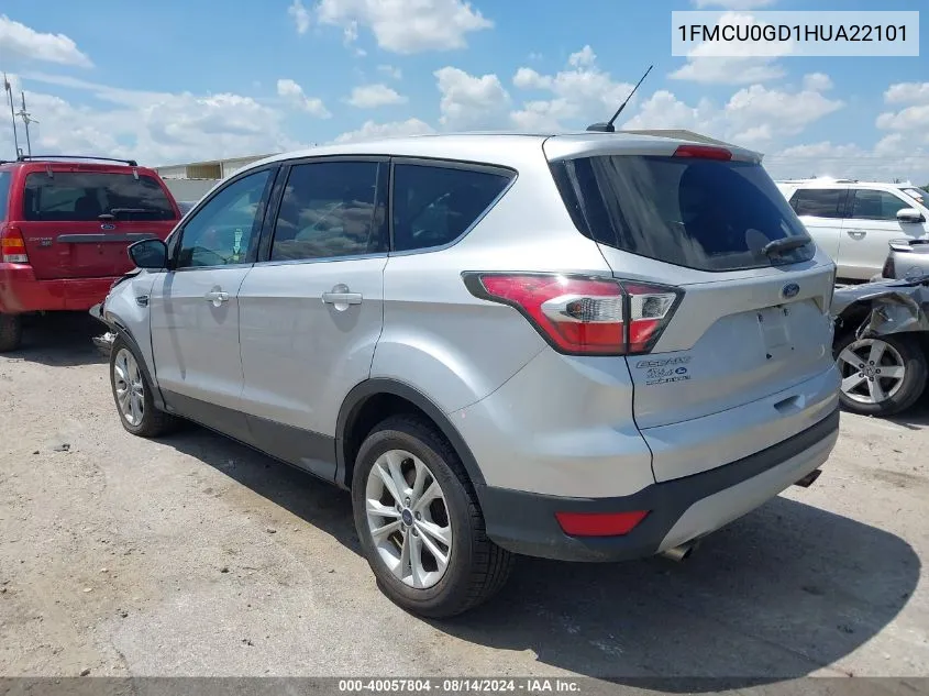 2017 Ford Escape Se VIN: 1FMCU0GD1HUA22101 Lot: 40057804