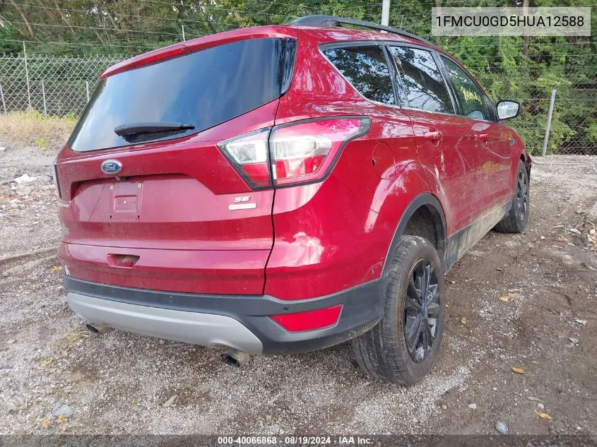 1FMCU0GD5HUA12588 2017 Ford Escape Se