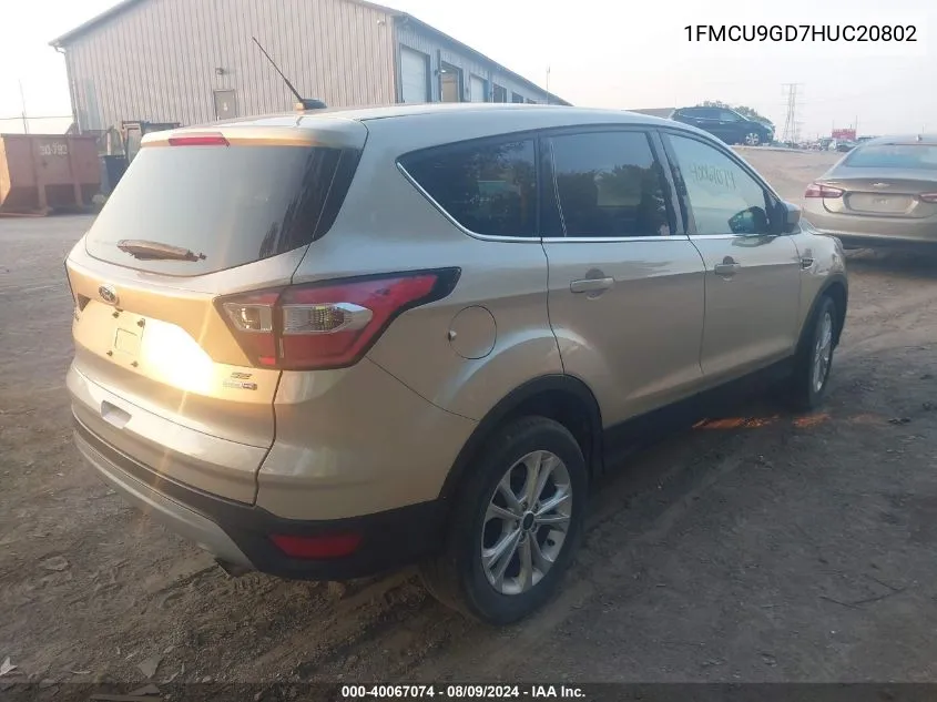 1FMCU9GD7HUC20802 2017 Ford Escape Se